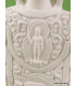 Statuette Bouddha blanc en résine peinte Statuettes Bouddhistes WHITEB