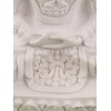Statuette Bouddha blanc en résine peinte Statuettes Bouddhistes WHITEB