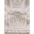 Statuette Bouddha blanc en résine peinte Statuettes Bouddhistes WHITEB