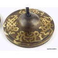 Tingshas tibétaines en Bronze Signes auspicieux Tingsha tibétaine cymbales TTD2