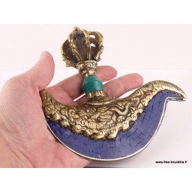 Kartika tibétain (drigug) serti de Lapis lazuli Kartika Tibétain Bouddhiste KART2