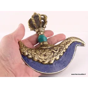 Kartika tibétain (drigug) serti de Lapis lazuli - Kartika Tibétain Bouddhiste