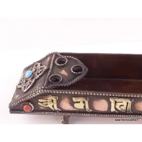 Porte encens tibétain orné de mantras - Porte-encens tibétains