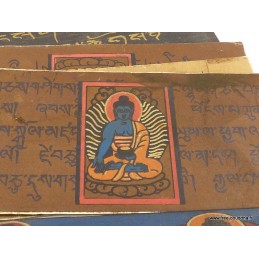 Livre de moine bouddhiste 16,5 cm Objets rituels bouddhistes ref 3794.1