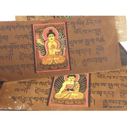 Livre de moine bouddhiste 16,5 cm Objets rituels bouddhistes ref 3794.1