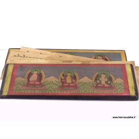 Livre de prières bouddhiste 24 cm Livre de prières bouddhistes ref 3794.2