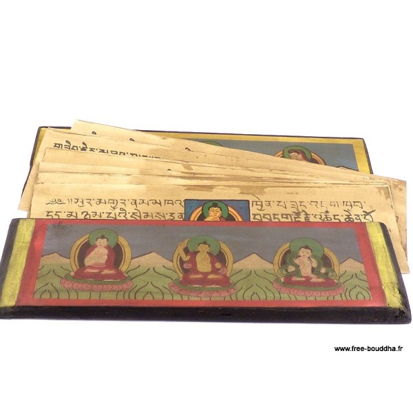 Livre de prières bouddhiste 24 cm Livre de prières bouddhistes ref 3794.2