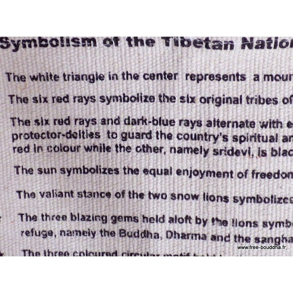 Sac tibétain Drapeau du Tibet Sacs tibétains et indiens SACDT1