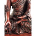 Statuette Bouddha rouge Amitabha position offrandes Statuettes Bouddhistes STARB
