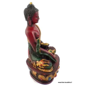 Statuette bouddhiste tibétaine Bouddha peinte à la main - Statuettes bouddhistes tibétaines artisanales