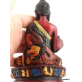 Statuette bouddhiste tibétaine Bouddha peinte à la main - Statuettes bouddhistes tibétaines artisanales