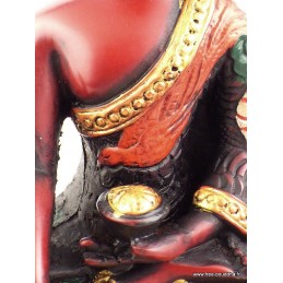 Statuette Bouddha peinte à la main Artisanat tibétain bouddhiste ref STV5
