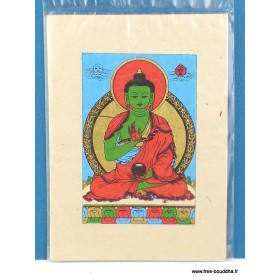 Carte postale bouddhiste Mantra de Chenrezi + enveloppe