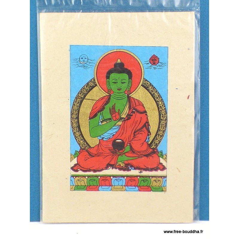 Carte postale tibétaine Bouddha Amoghasiddhi Cartes postales bouddhistes CPT2