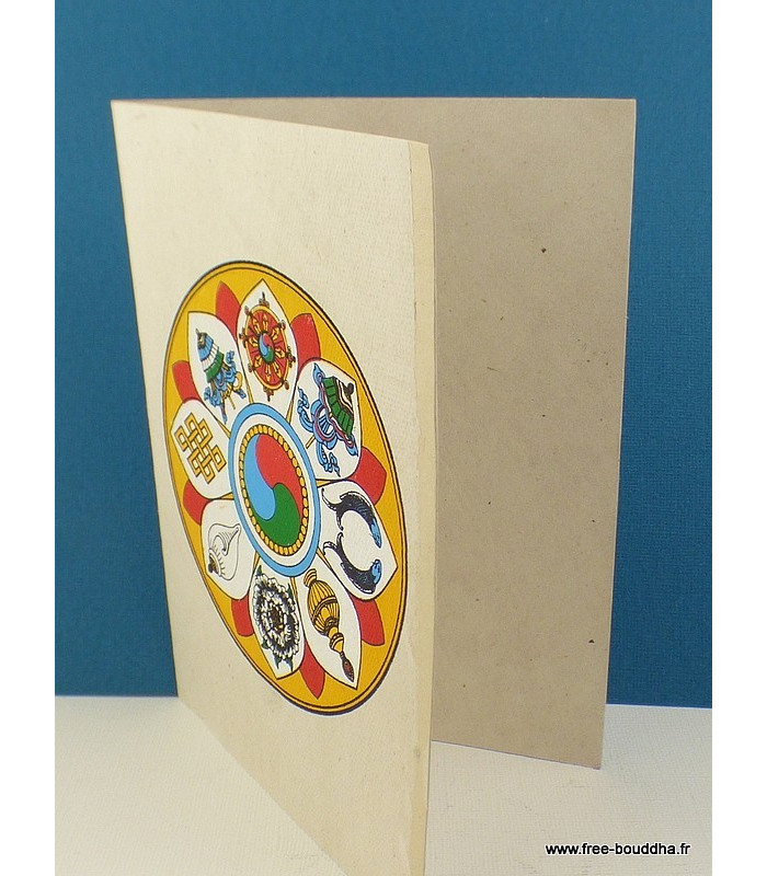Carte postale tibétaine Bouddha Amoghasiddhi Cartes postales bouddhistes CPT2