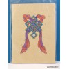 Carte postale tibétaine Noeud sans fin Cartes postales bouddhistes CPT3