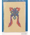 Carte postale tibétaine Noeud sans fin - Cartes postales bouddhistes
