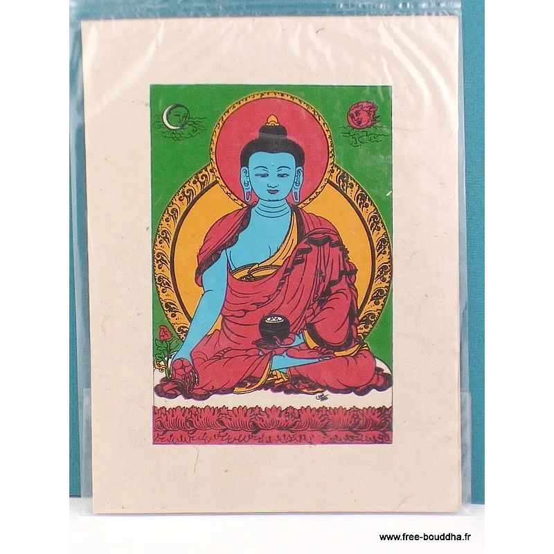 Carte postale Bouddha de Médecine - Cartes postales bouddhistes