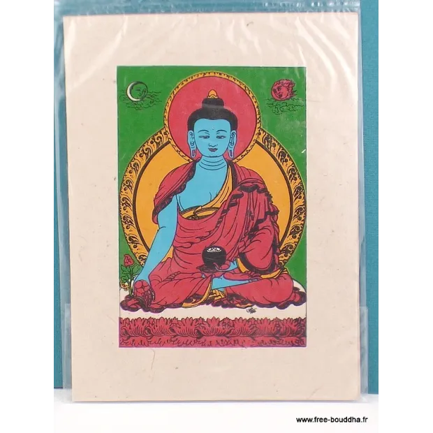 Carte postale Bouddha de Médecine - Cartes postales bouddhistes