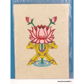 Carte postale Bouddhiste Lotus - Cartes postales bouddhistes