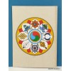 Carte postale 8 signes auspicieux Cartes postales bouddhistes CPT8-a