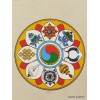 Carte postale 8 signes auspicieux Cartes postales bouddhistes CPT8-a