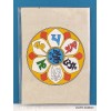 Carte postale tibétaine Mantra de Chenrezi Cartes postales bouddhistes CPT1
