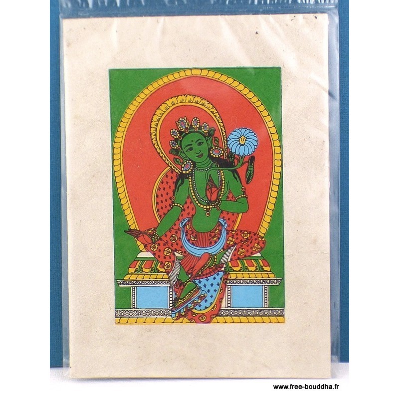 Carte postale Tara Verte Cartes postales bouddhistes CPT9