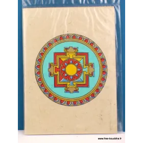 Carte postale tibétaine Mandala - Cartes postales bouddhistes