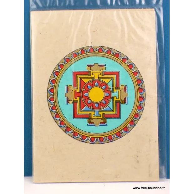Carte postale tibétaine Mandala - Cartes postales bouddhistes