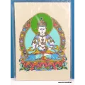 Carte postale tibétaine Vajrasattva - Cartes postales bouddhistes