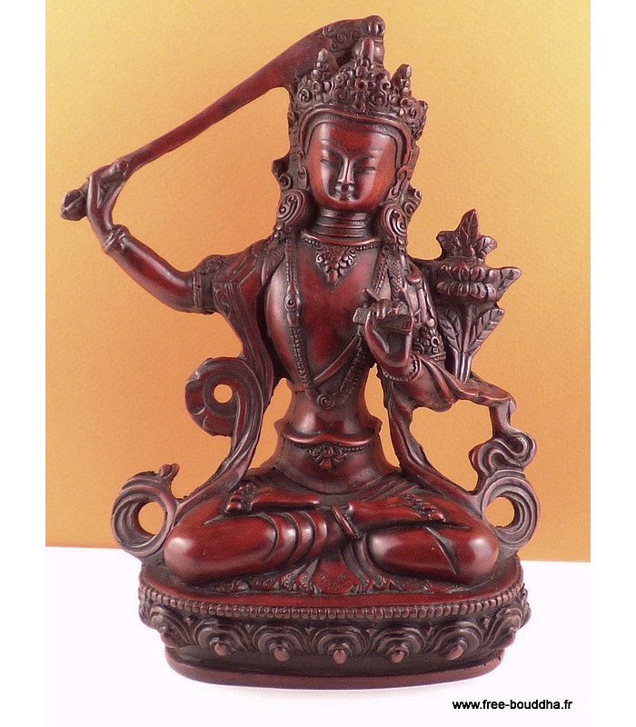 Statuette bouddhiste Manjushri (défaut) Objets rituels bouddhistes MAK-MAN.10 Statuette bouddhiste Manjushri (défaut) Objets rituels bouddhistes MAK-MAN.10