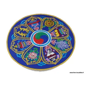 Décoration bouddhiste dessous de plat - Artisanat tibétain bouddhiste