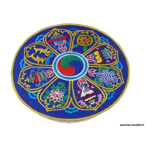 Décoration bouddhiste dessous de plat Artisanat tibétain bouddhiste DESS1