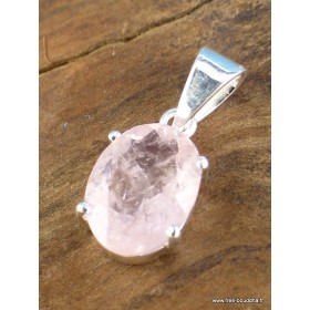 Pendentif argent Morganite facettée Pendentifs pierres naturelles RV52