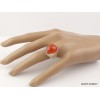 Bague Cornaline asymétrique T 53 Bagues pierres naturelles F61.11