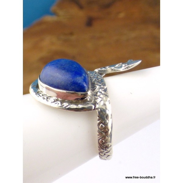 Bague Serpent en Lapis Lazuli T 52 Bagues pierres naturelles RV62