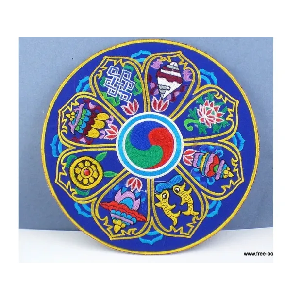 Décoration bouddhiste dessous de plat - Artisanat tibétain bouddhiste