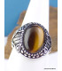 Bague Homme en Oeil de Tigre T 65 Bagues pierres naturelles RV62.19