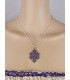 Pendentif Noeud sans fin en lapis lazuli Pendentifs tibétains bouddhistes ref 3505