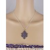 Pendentif Noeud sans fin en lapis lazuli Pendentifs tibétains bouddhistes ref 3505