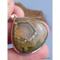 Pendentif Rhyolite forme goutte Pendentifs pierres naturelles CZ73.3
