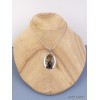 Pendentif en Jaspe Pilbara noir bronze facetté Pendentifs pierres naturelles BZ41.2