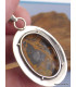 Pendentif en Jaspe Pilbara noir bronze facetté Pendentifs pierres naturelles BZ41.2