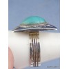 Bague Touareg en Turquoise T 63 Bijoux ethniques Touareg TOUA53