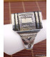 Bague Touareg argent forme dôme T 59 Bijoux ethniques Touareg TOUA76
