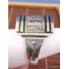 Bague Touareg argent forme dôme T 59 Bijoux ethniques Touareg TOUA76