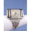 Bague Touareg triangulaire T 57 Bijoux ethniques Touareg TOUA77