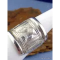 Bague bijou Touareg en argent T 58 - Bagues pierres naturelles