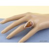 Bague goutte en Jaspe Noreena T 59 Bagues pierres naturelles UV100.4